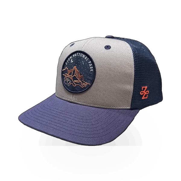 Dark Sky themed hat by Wild Tribute featuring khaki blue fabric, casual style, and adjustable strap.