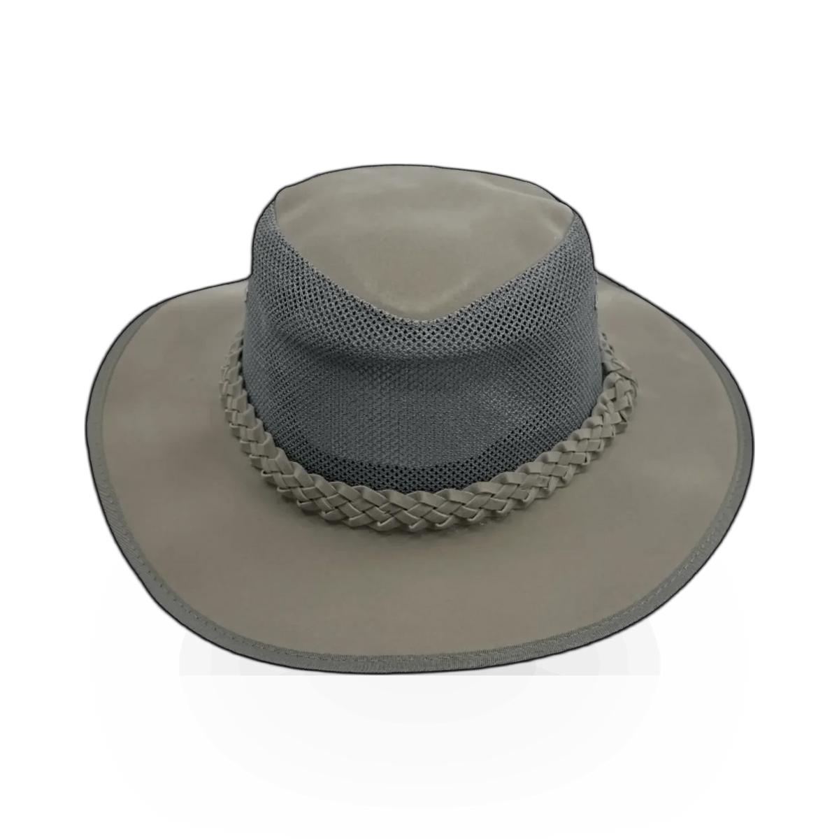 Outdoor safety hat by Dorfman Pacific Hat Co, lightweight straw design with wide brim for sun protection.