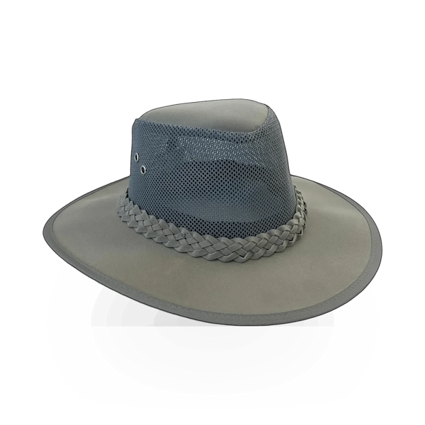 Outdoor safety hat by Dorfman Pacific Hat Co, model Outdoor Soaker 948OS, with wide brim and breathable fabric for sun protection.