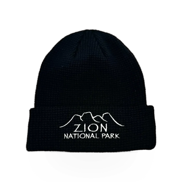 Concept 360 Rugged Cliffs Beanie hat in earthy tones, featuring a cozy knit design and a folded brim for warmth and style.