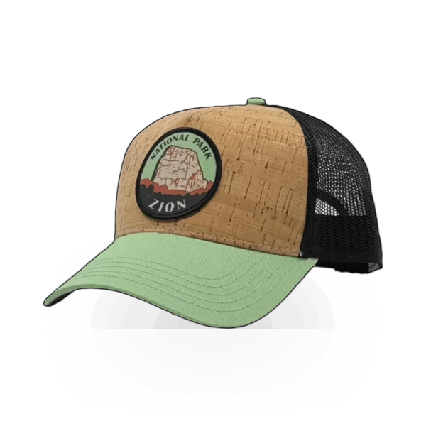 American Needle Zion Callahan Hemlock themed hat featuring a stylish design with embroidered details and a curved brim.