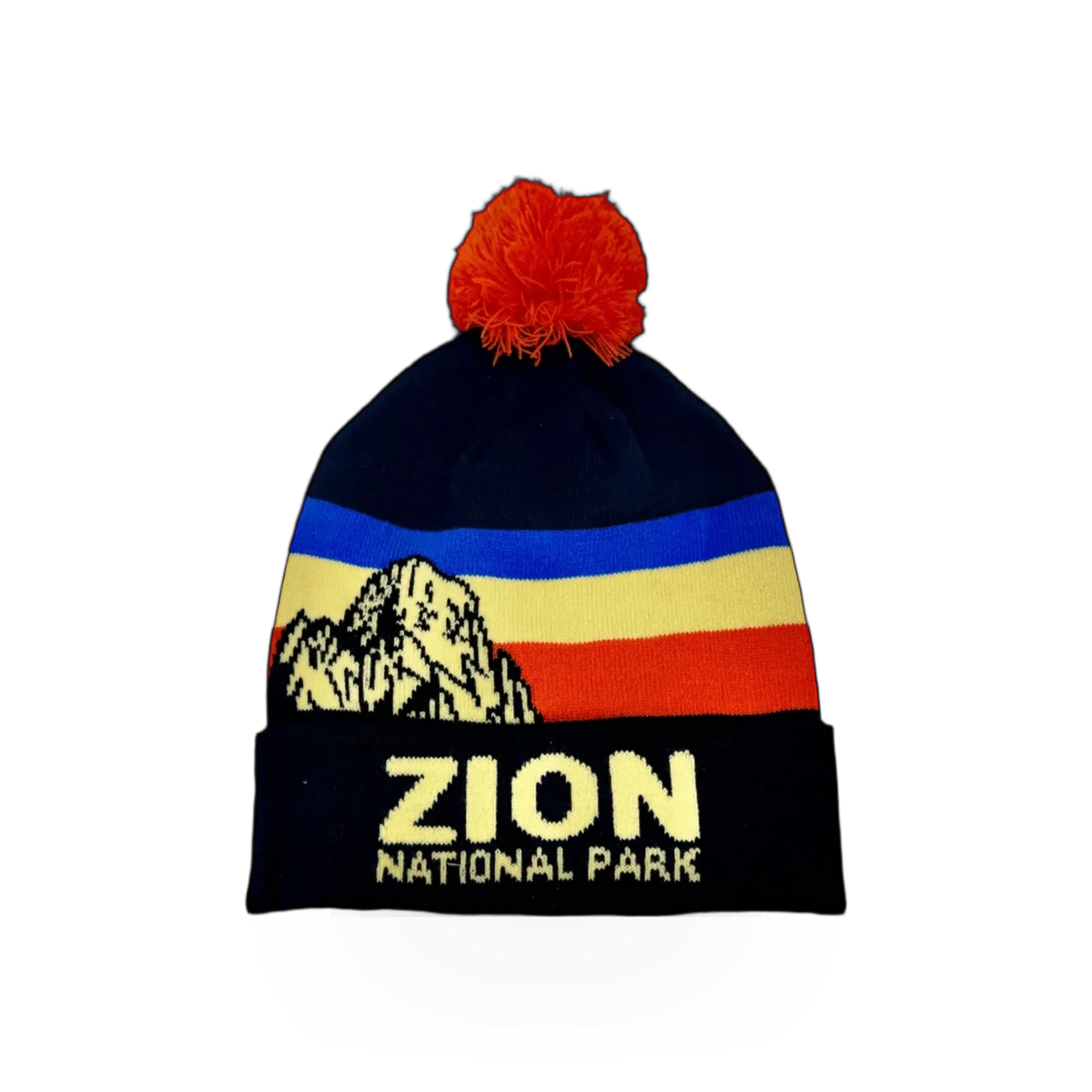 Concept 360 Zion GWT Stripe Beanie hat with a colorful striped knit pattern and a casual, cozy style.