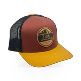 Good Land Supply Co. Zion Leather Patch Hat, casual style hat with leather patch detail on the front.