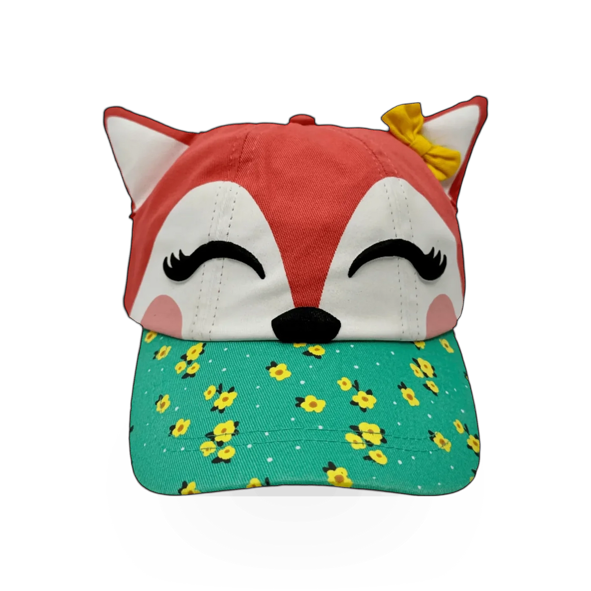 Toddler Zion NP 3D Fox hat by Julie + Joe featuring a playful fox design and theme for young children.