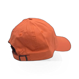 American Needle Zion Ripstop hat in red and orange with a casual, sporty design and adjustable strap.