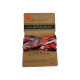McGovern Maps Indian Paintbrush cloth headband featuring vibrant floral pattern and comfortable elastic fit.