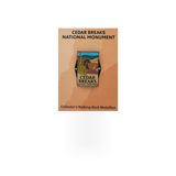 Eagle River Designs cedar-themed hiking stick medallion with CEBR Cedar Breaks design for outdoor enthusiasts.