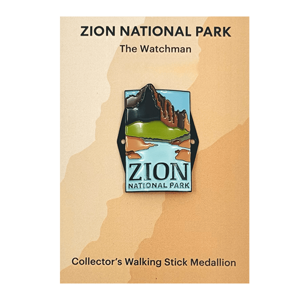 Hiking Stick Medallion - Watchman - Zion Natl Park Forever Project