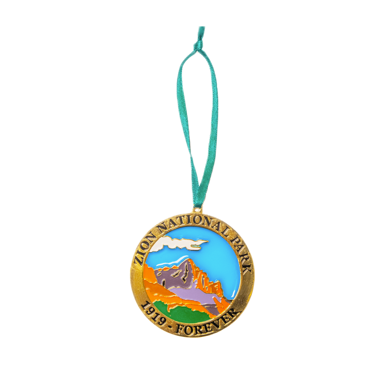 Ornament - Zion Watchman Metal - Zion Natl Park Forever Project