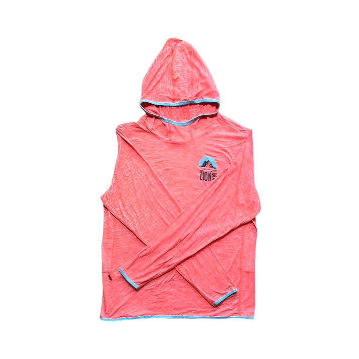 Hoodie - Zion Hooded Performance Tee UV Guard - Zion Natl Park Forever Project
