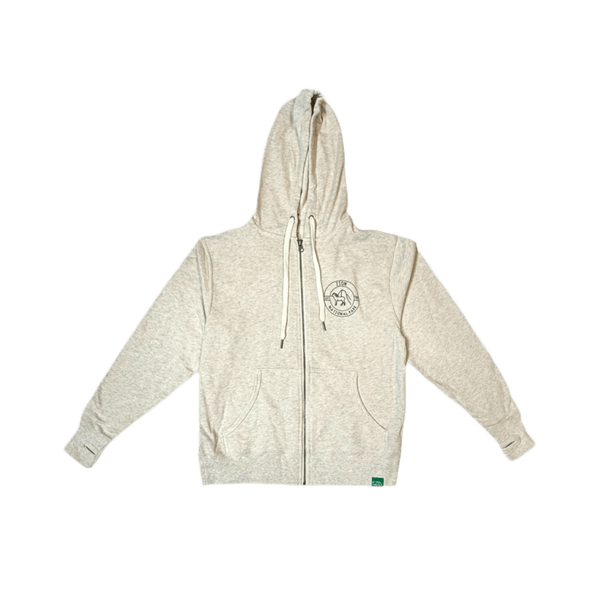 Hoodie - Zip Topo Map - Zion Natl Park Forever Project