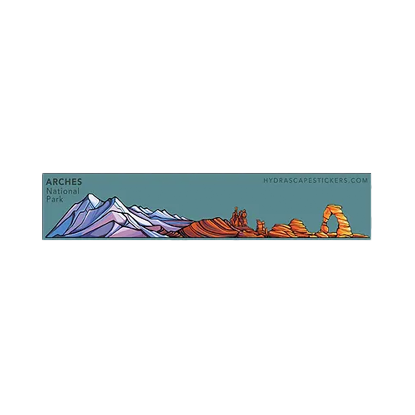 Sticker - Arches Hydrascape Sm - Zion Natl Park Forever Project