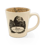 McGovern Maps Zion theme mug featuring a detailed map design on a ceramic mug.