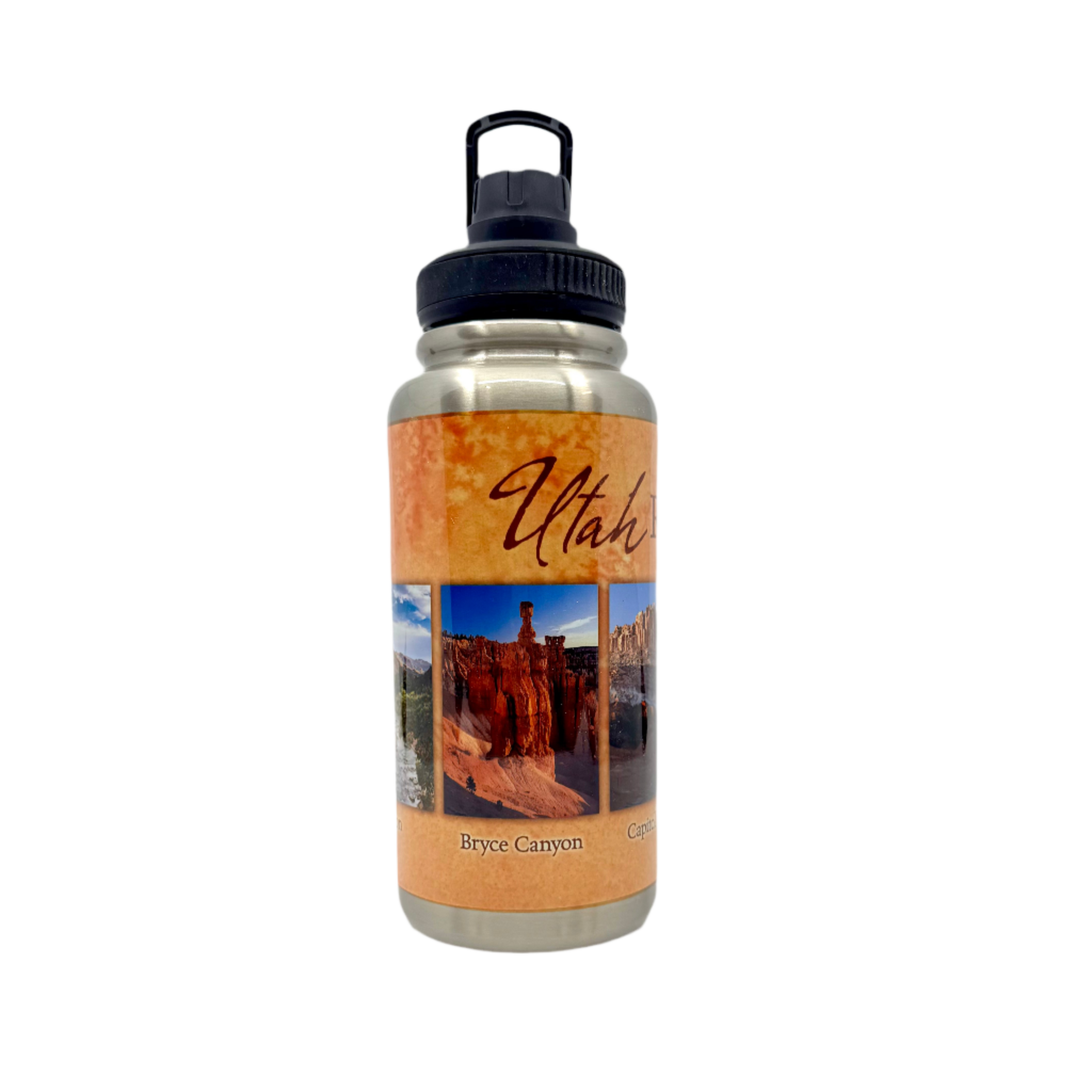 Water Bottle - Utah Rocks 32oz - 69835-SIB32 - Zion Natl Park Forever Project