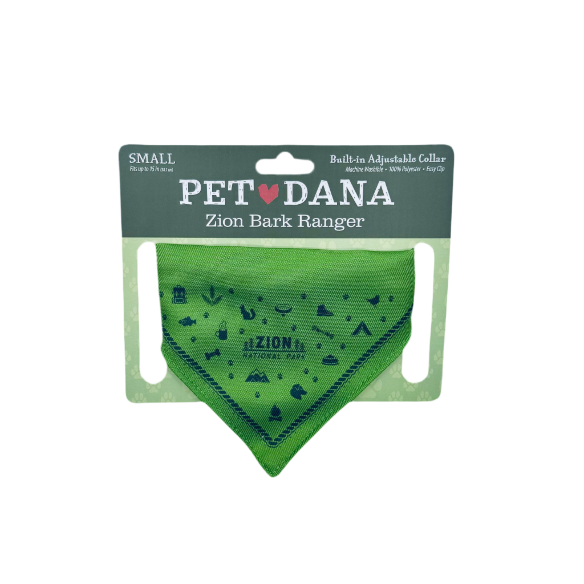BARK Ranger - Pet Bandana Asstd Colors S/L - Zion Natl Park Forever Project