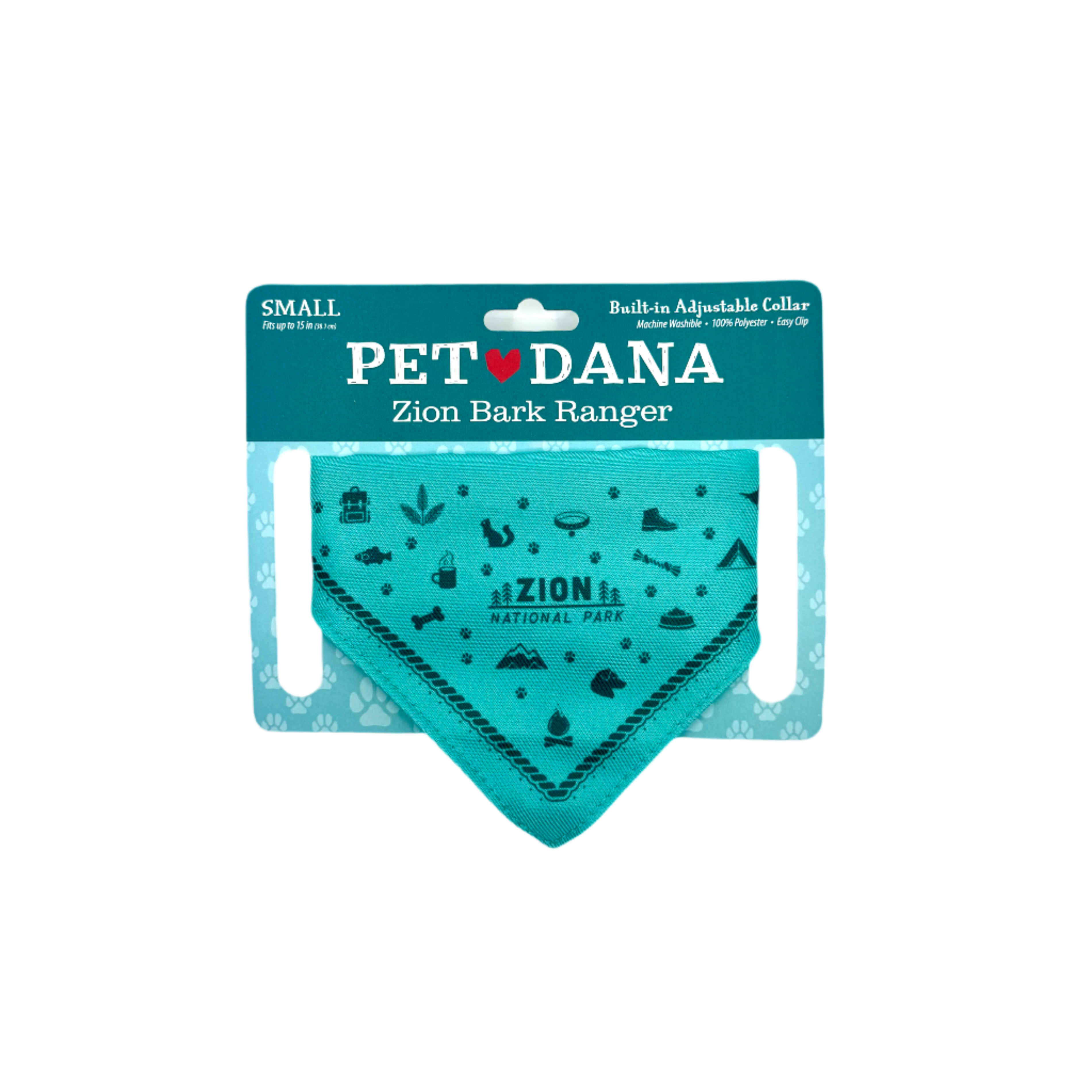 BARK Ranger - Pet Bandana Asstd Colors S/L - Zion Natl Park Forever Project