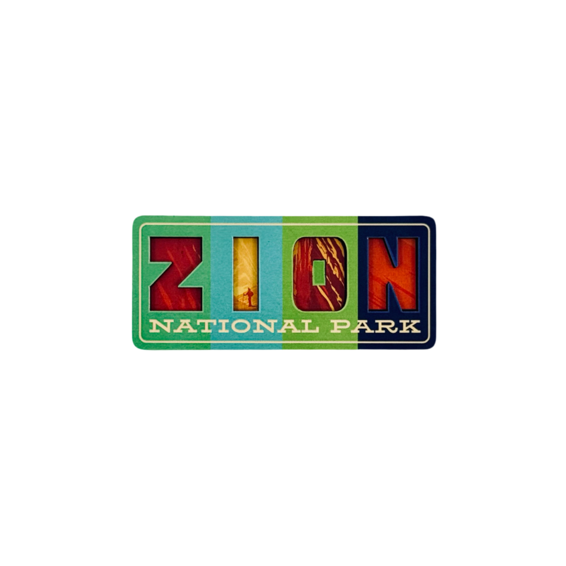 Magnet - Zion Cut Out - 95089-23D - Zion Natl Park Forever Project