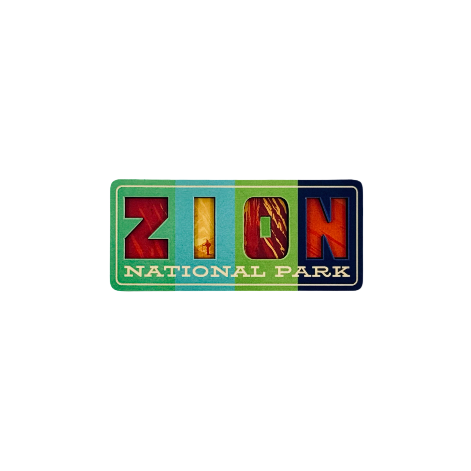 Magnet - Zion Cut Out - 95089-23D - Zion Natl Park Forever Project