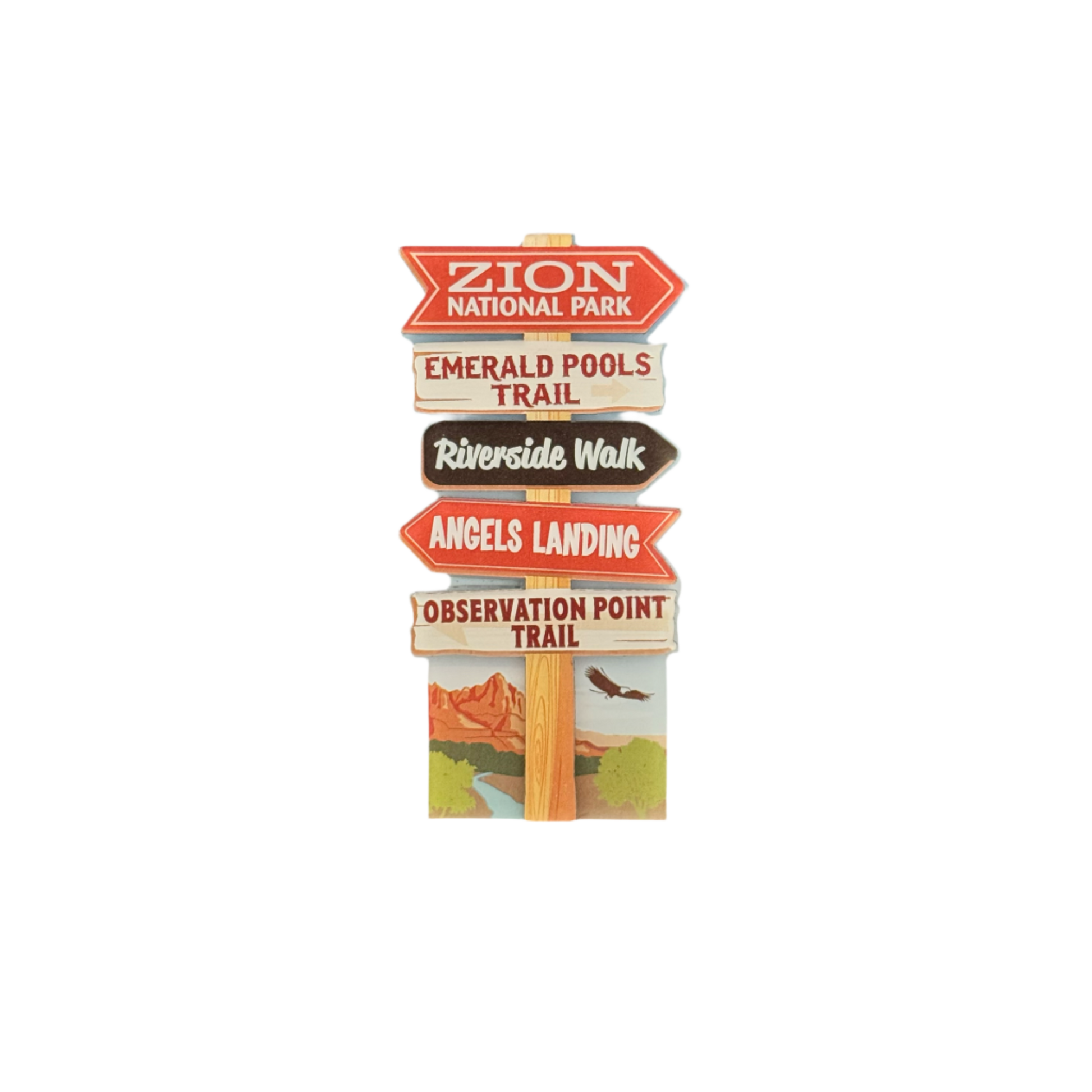 Magnet - Zion Trail Sign - 86157-PAD - Zion Natl Park Forever Project