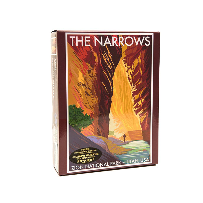 Puzzle - RR Narrows - 77272-08S - Zion Natl Park Forever Project