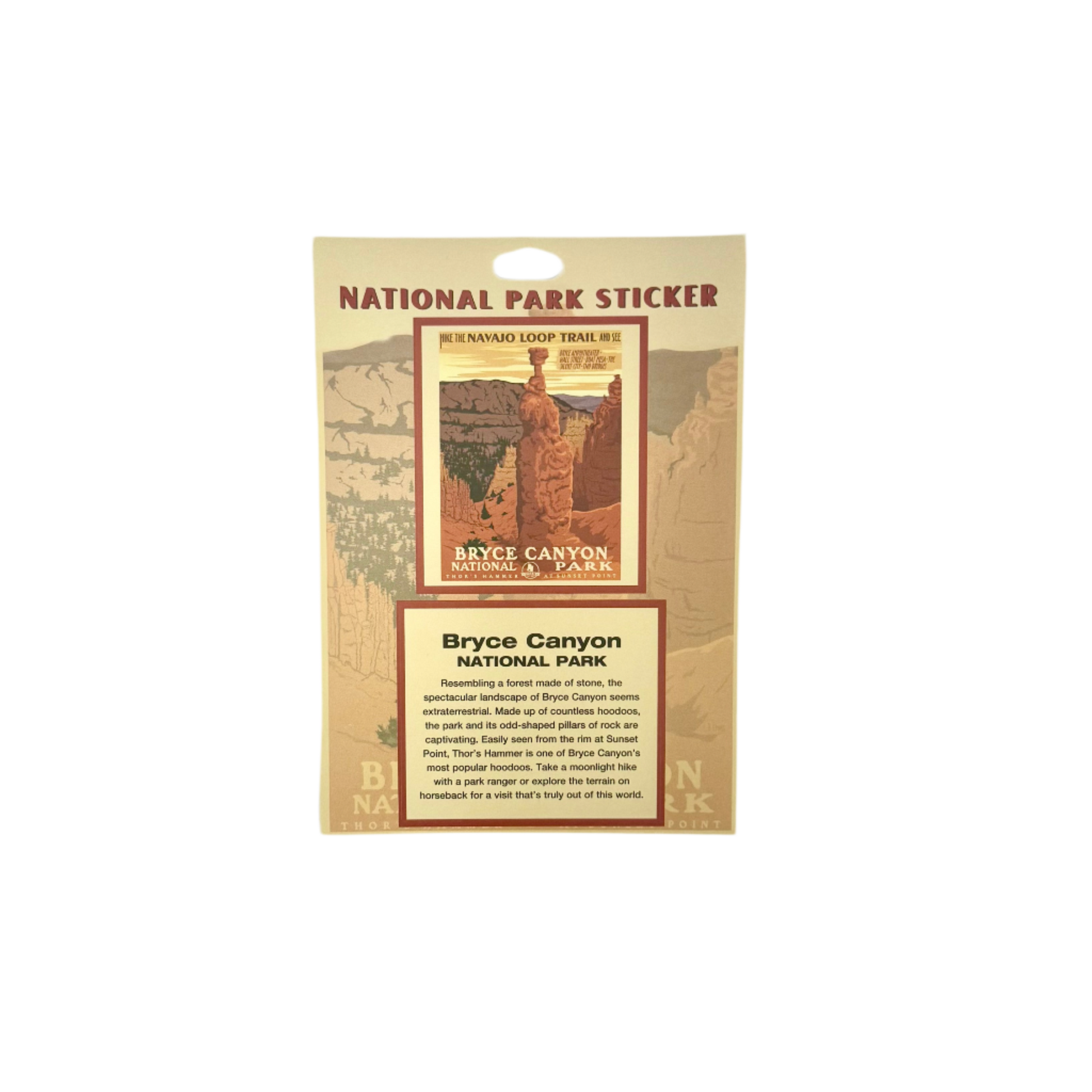 Sticker - Bryce RR Passport - 71676-ST - Zion Natl Park Forever Project
