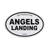 Sticker - Oval B&W - Angels Landing - 86006-OS - Zion Natl Park Forever Project