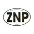 Sticker - Oval B&W - ZNP - 86007-OS - Zion Natl Park Forever Project