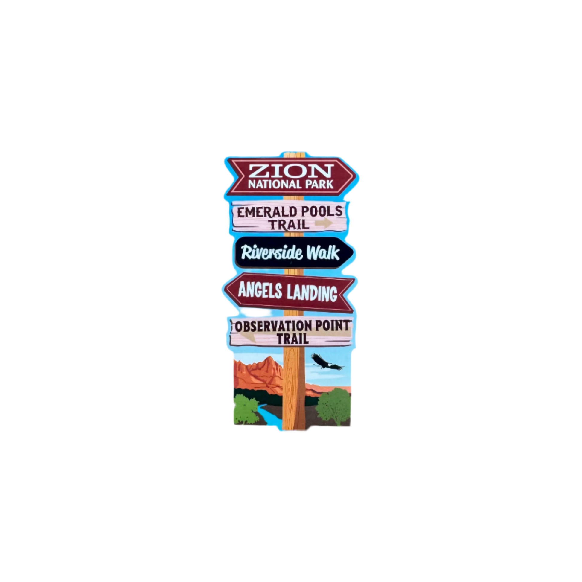 Sticker - Zion Trail Sign - 86157-DCSM - Zion Natl Park Forever Project