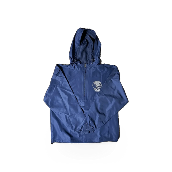 MV Sport Zion packable windbreaker jacket, lightweight and foldable, designed for outdoor protection and easy portability.