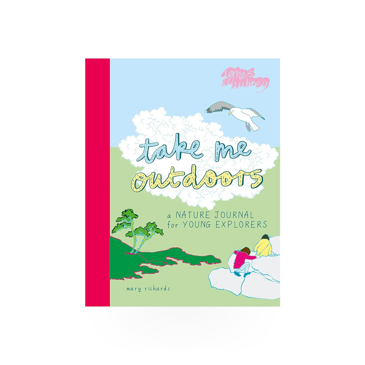 Ingram Take Me Outdoors journal with a nature-themed cover, open to pages, showcasing a travel-inspired design and writing space