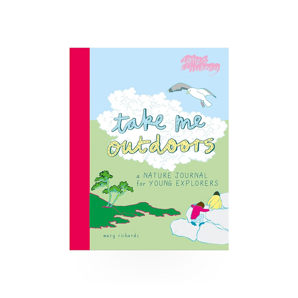 Ingram Take Me Outdoors journal with a nature-themed cover, open to pages, showcasing a travel-inspired design and writing space