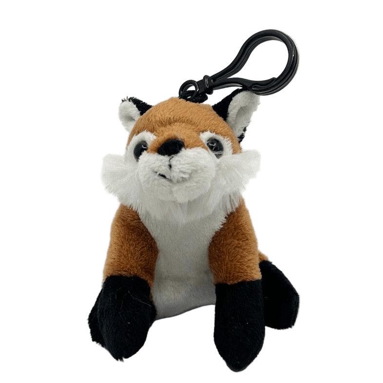 Keychain - 3.5" Fox Charm Plush Dntd