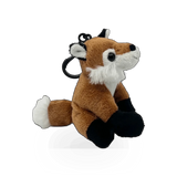 Soft plush fox charm keychain, 3.5 inches, from Unipak's Dontd collection, featuring a cute and detailed fox design.