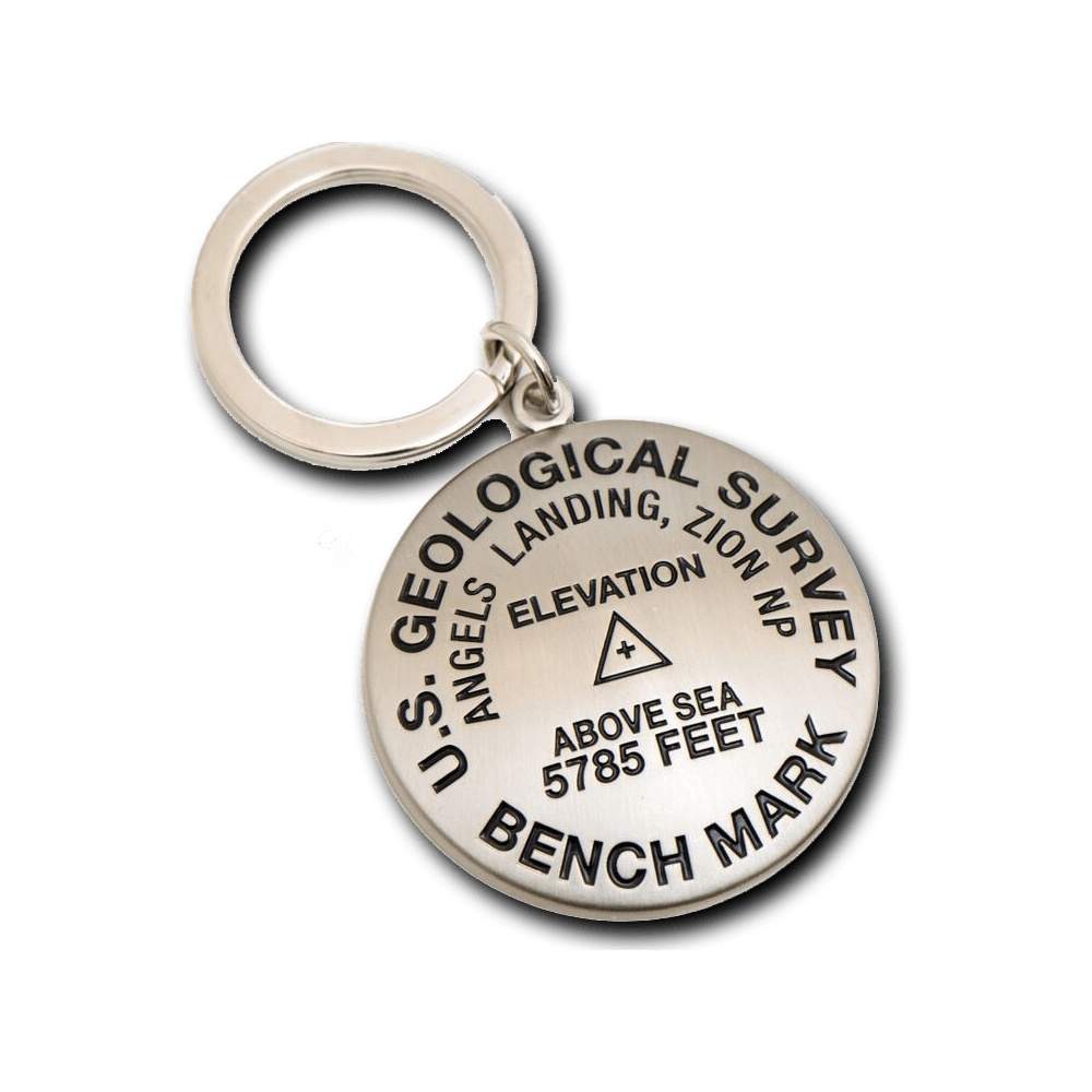 Keychain - Benchmark Angels Landing - 72030-WKC - Zion Natl Park Forever Project