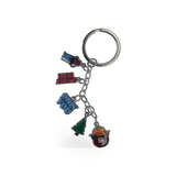 Impact Photographics Smokey Bear charm keychain featuring a detailed Smokey Bear figure on a sturdy keyring.
