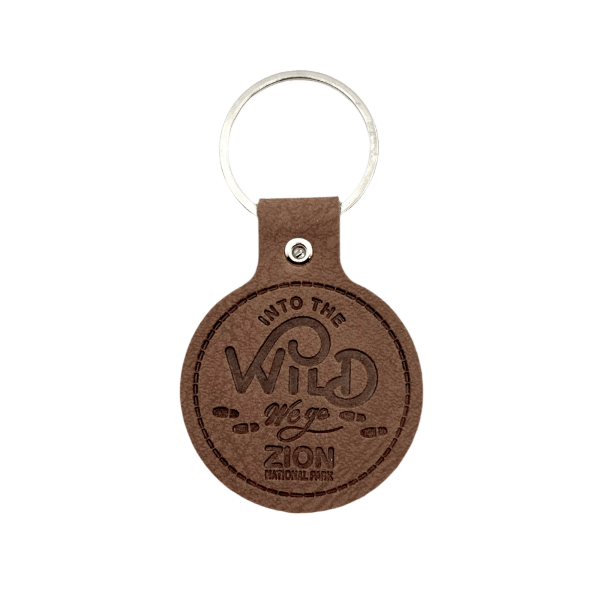 Keychain - Leather Into The Wild - 86887 - Zion Natl Park Forever Project
