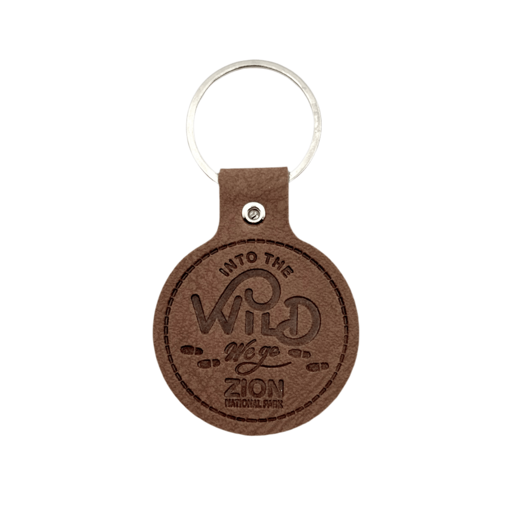 Keychain - Leather Into The Wild - 86887 - Zion Natl Park Forever Project