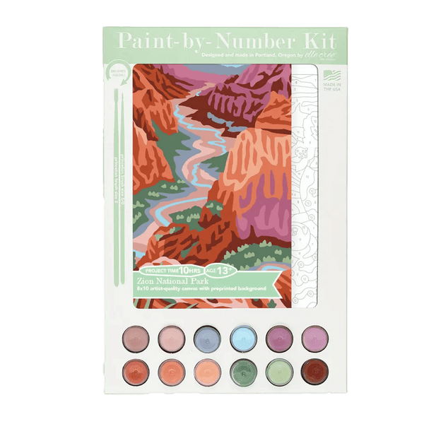 Kit - Art - Paint By Number Zion - Zion Natl Park Forever Project