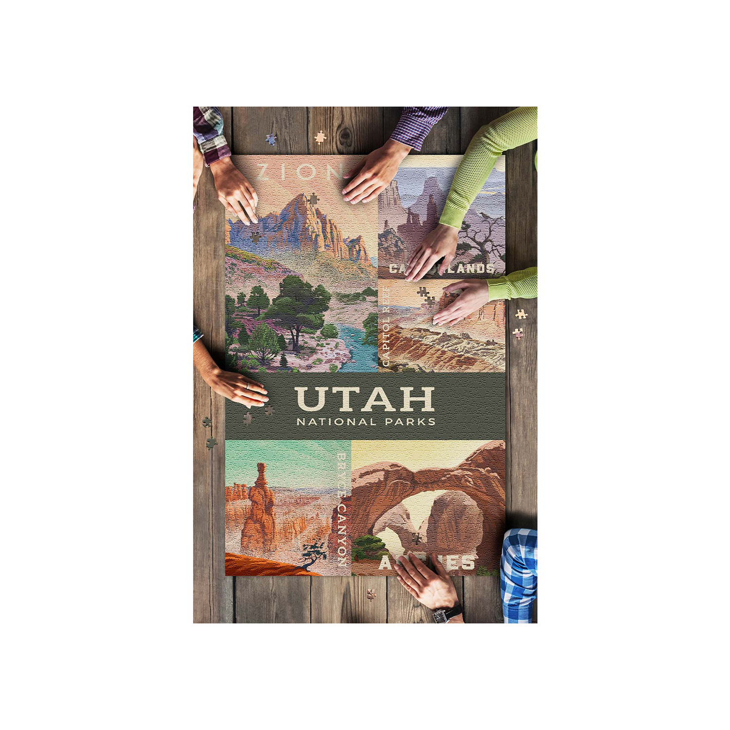 Puzzle - Utah Parks Art Puzzle - Zion Natl Park Forever Project