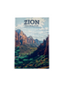 Sign - Wood - Zion Canyon 115029 - D - Zion Natl Park Forever Project