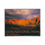Impact Photographics Kolob Canyon badge magnet featuring a scenic view of Kolob Canyon in a compact, collectible design.