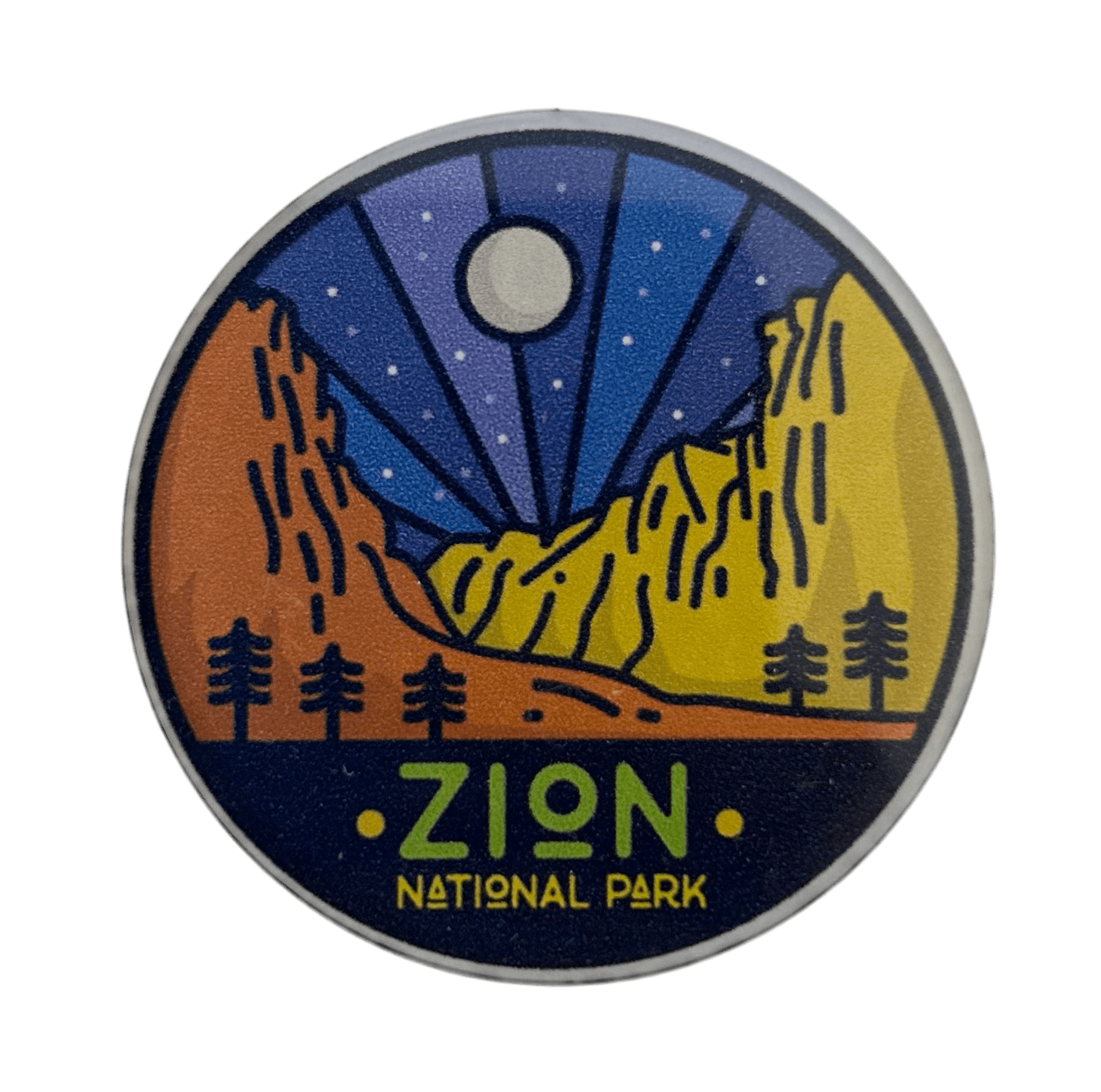 Magnet - Zion Clean Rounded Lines Acrylic SM MAS8285 - Zion Natl Park Forever Project