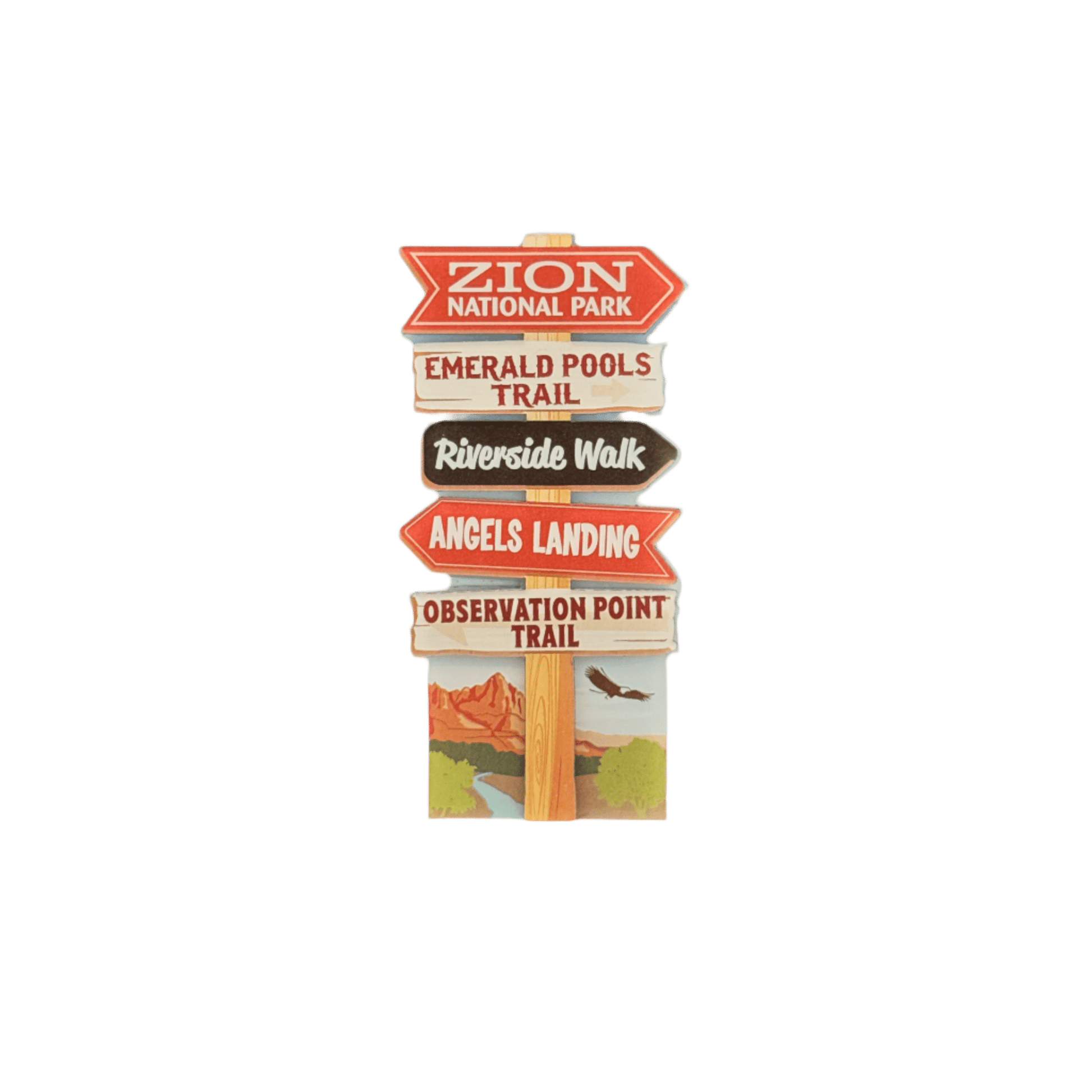 Magnet - Zion Trail Sign - 86157-PAD - Zion Natl Park Forever Project