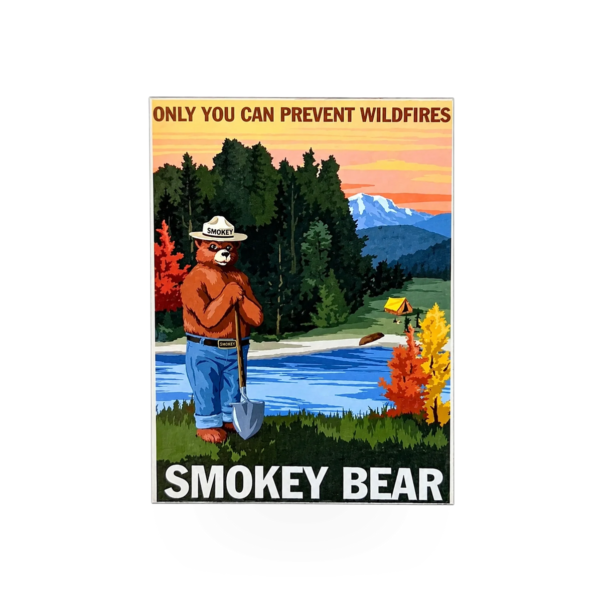 Magnet - Badge - Smokey Retro- 47378C-23B