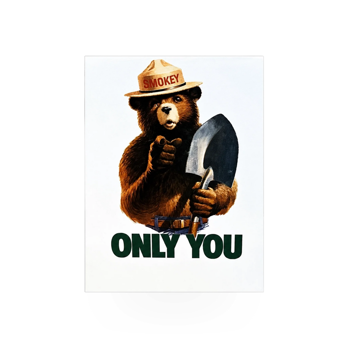Magnet - Badge - Smokey White Only You- 47224C-23B