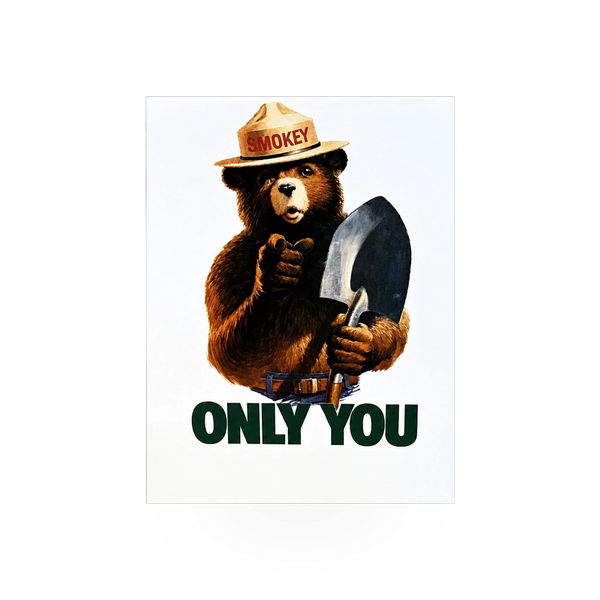 Magnet - Badge - Smokey White Only You- 47224C-23B