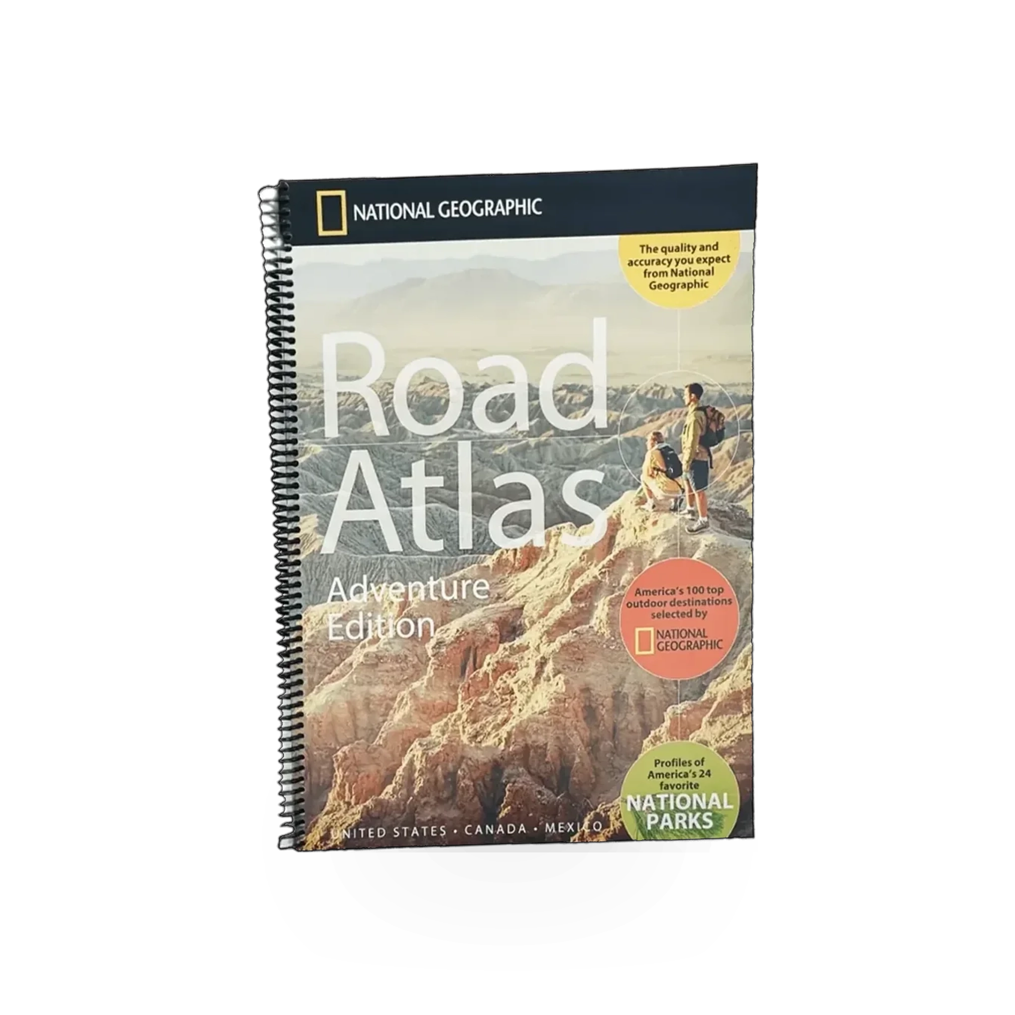 Map of the USA showing roads and recreational areas from the National Geographic Maps USA Road & Recreation Atlas.
