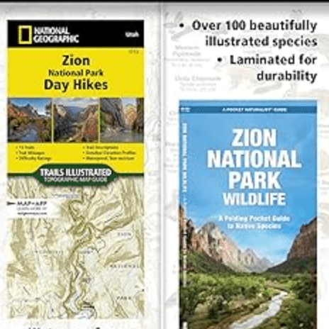Map - Zion Natl Park Hiking Adventure Guide Set - Zion Natl Park Forever Project