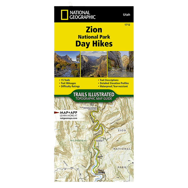 Map - Zion NP Day Hikes - Zion Natl Park Forever Project