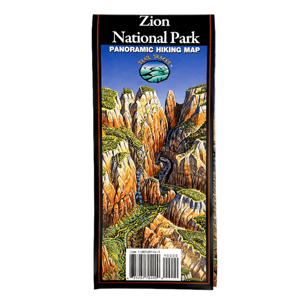Map - Zion Pano Trail Tracks - Zion Natl Park Forever Project
